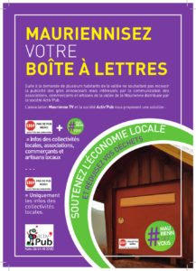 autocollants MAURIENNISEZ-VOUS_2018_sur les boites à lettres
