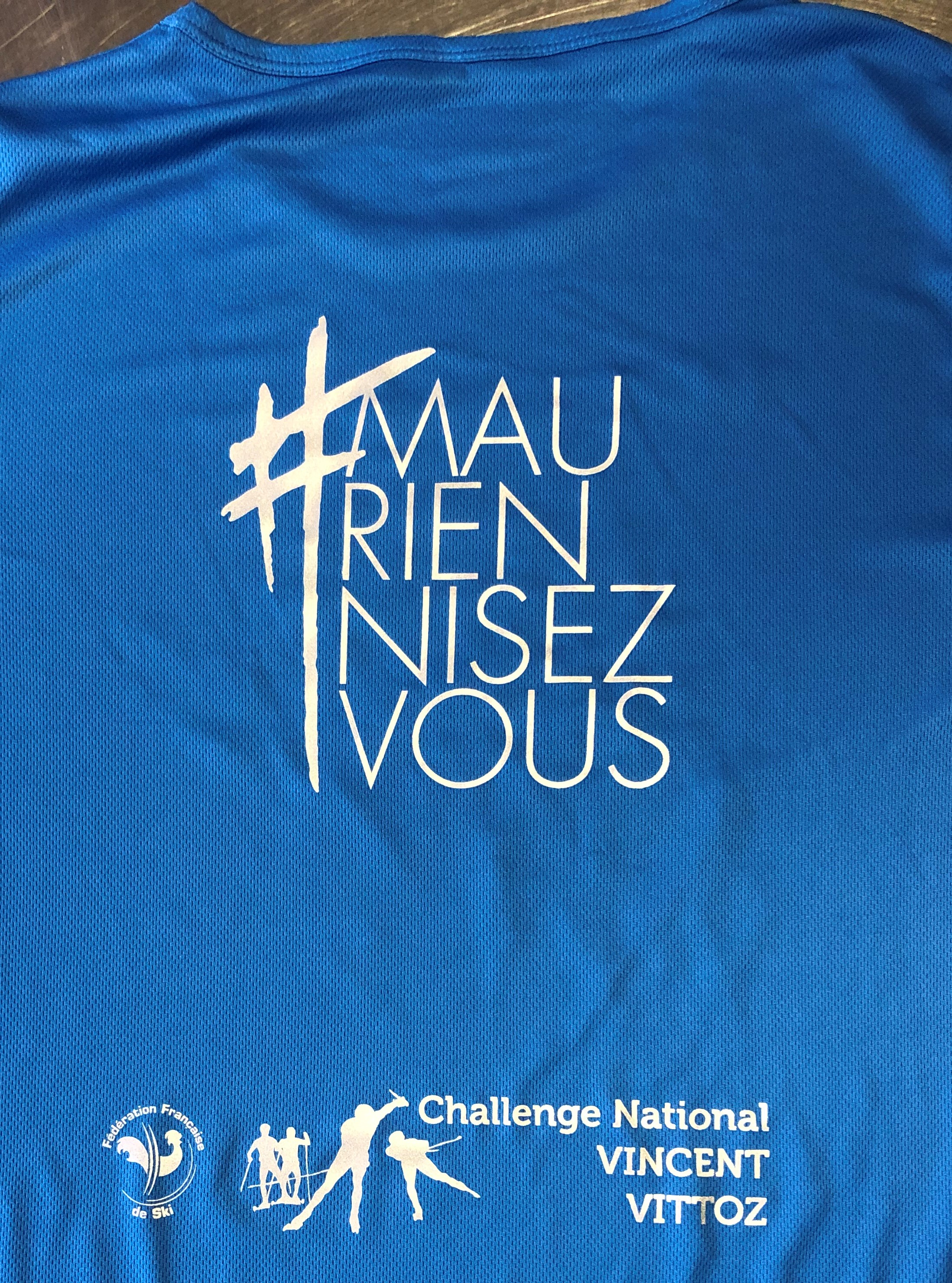 tee shirt mauriennisez vous chalenge vincent vittoz 2019