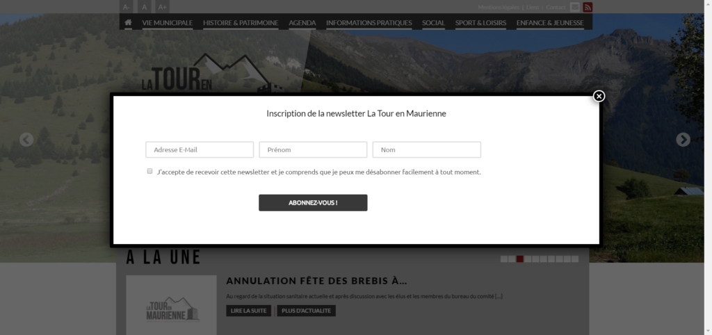 Formulaire tour en maurienne