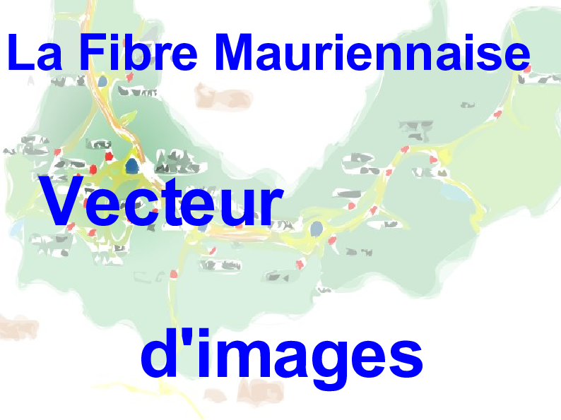 Diapositive de présentation « La Fibre Mauriennaise, vecteur d'images », 2007, avec la carte de la vallée de la Maurienne en fond.